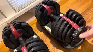 Bowflex SelectTech 552 Adjustable Dumbbells Review [upl. by Fishbein421]