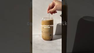 Condensed milk coffee coffee coffeelover coffeetime coffeetime homecafe [upl. by Trant]