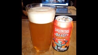 Lagunitas The Beast Of Both Worlds BiCoastal Ipa Beer Review [upl. by Aerdnuahs243]