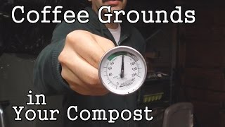 Using Coffee Grounds to Heat Up Compost in Your Tumbling Composter for FREE [upl. by Llig787]