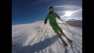 Carving and short turns fun ski video [upl. by Irehc]