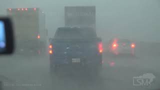 5272020 Waco Texas Hail StormCars Under OverpassesSlow Traffic [upl. by Fowkes399]