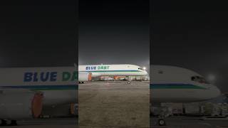 This is why BLUE DART delivers your cargo very fast😱 expresscargo bluedart boeing757 aviation [upl. by Elstan354]