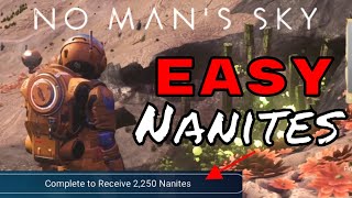 No Mans Sky  How to Get Nanites Early Game No Mans Sky Nanite Farming Early Game [upl. by Tarrsus941]