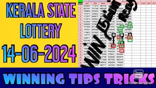 14062024 Kerala State Lottery guessing tips and tricks strategy prediction [upl. by Chadd]