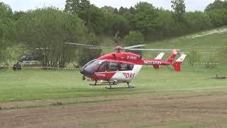 Helfertag Bordesholm 2019 Landung Christoph 42 und Rundflughubschrauber [upl. by Nyrehtac]