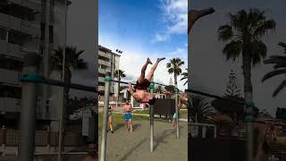 CALISTHENICS FREESTYLE🔥 reaction calisthenics planche frontlever freestyle motivation insane [upl. by Irvin576]