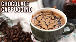 Chocolate Cappuccino  How To Make Cafe Style Cappuccino  Instant Chocolate Cappuccino  Ruchi [upl. by Prisca]