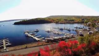 Clarenville amp Shoal Harbour Newfoundland aerial view fall 2016 [upl. by Mixam]