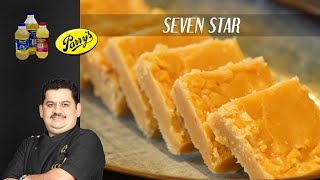 Venkatesh Bhat makes Seven Star  seven cups  sweets  dessert  Indian sweets [upl. by Mclain498]