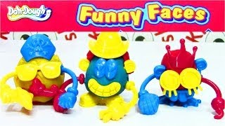 Dohdough Funny Faces  MultiFun Play Dough Playset [upl. by Aaronson]