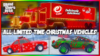 ALL Limited Time CHRISTMAS Vehicles GTA 5 Online Christmas 2024 DLC Update [upl. by Idleman]