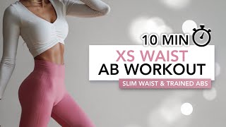 10 MIN XS WAIST WORKOUT  Slim Waist amp Trained Abs  Eylem Abaci [upl. by Wack]