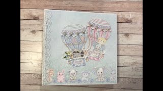 TUTORIAL PART 1 HEARTFELT CREATIONS TENDER MOMENTS 10 X 10 ALBUM SHELLIE GEIGLE JS HOBBIES [upl. by Rothenberg]