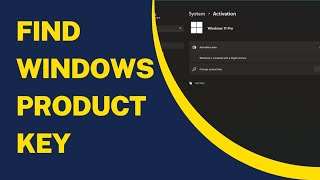 Find Windows Product Key [upl. by Cavuoto]