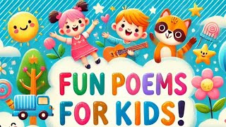 Poems in English  Kids learning poem lyrics  Children nursery rhymes  Kindergarten learning [upl. by Burget]