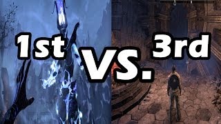 Elder Scrolls Online 1st VS 3rd Person Perspective [upl. by Initof593]