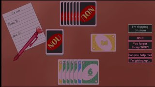 Playing UNO with Monika Monika after story [upl. by Miksen829]