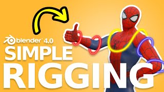 Amazingly EASY Way To Rig Characters in Blender 41 [upl. by Shaina]