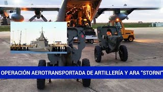 OPERACIÓN AEROTRANSPORTADA DE ARTILLERÍA DE CAMPAÑA Y TAREAS DE MANTENIMIENTO EN EL ARA quotSTORNIquot [upl. by Abixah685]