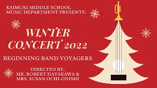 Winter Concert 2022  Beginning Band Voyagers [upl. by Gomez]