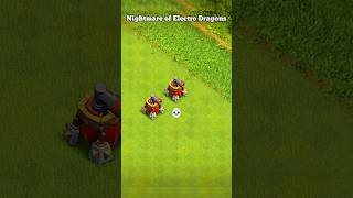 Nightmare of Electro Dragons ll Clash of clans ll shorts clashofclans coc [upl. by Nairdad769]