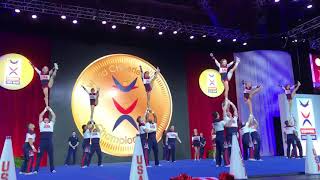 Team USA Coed Premier Cheer  ICU Worlds 2018 Day 1 [upl. by Garber]