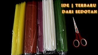 KEREN 4 Ide Menakjubkan dari Sedotan  Diy kerajinan tangan [upl. by Amol959]