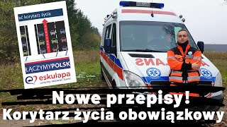 Korytarz życia obowiązkowy Jak go utworzyć Radzi kierowca karetki [upl. by Inanak]