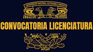 CONVOCATORIA LICENCIATURA UNAM NOVIEMBRE 2023 [upl. by Nelrah]