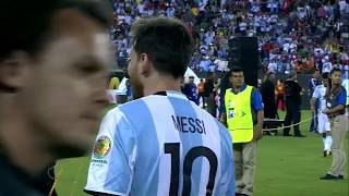 Lionel Messi emotional after heartbreaking loss in Copa America final  FOX SOCCER [upl. by Kiki136]