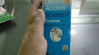 Medicine for chicken pox viral infection Zovirax suspension [upl. by Aneroc310]