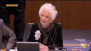 Liliana Segre al Parlamento europeo quotRazzismo e antisemitismo insiti nellanimo dei poveri di [upl. by Oriole967]