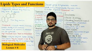 Lipids Structure types and Functions Part 2 [upl. by Sherborne]