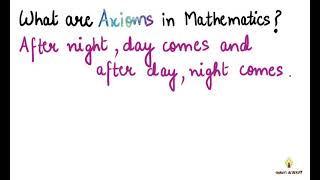 shorts  What are Axioms in Mathematics  Axioms [upl. by Eenttirb]