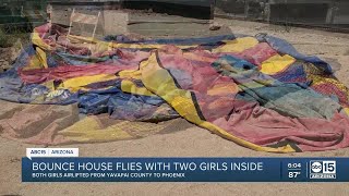 Two children injured after bounce house flies 20 feet in the air [upl. by Marilin486]