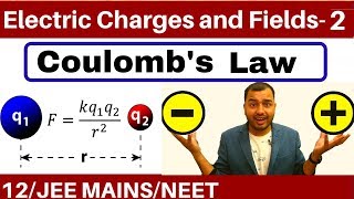 Electric Charges and Fields 02  Coulombs Law and Force Between Multiple Charges JEE MAINSNEET [upl. by Aihsetal]