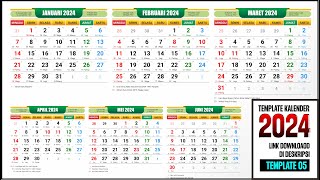 Kalender 2024 Lengkap Dengan Hari Libur Nasional Master [upl. by Chee860]