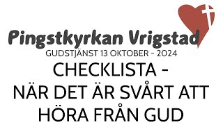 Gudstjänst Pingstkyrkan Vrigstad [upl. by Leuas]