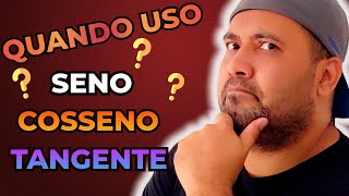 👌TRIGONOMETRIA✅ Como SABER se é Seno Cosseno ou Tangente trigonometria ∫ f Prof Telmo dλ [upl. by Pope]