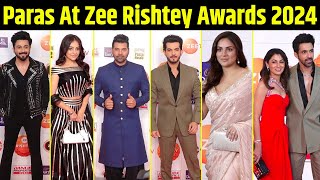 Sharddha Arya Dheeraj Dhoopar Sriti Jha Arjit Taneja ShabirParas At Zee Rishtey Awards 2024 [upl. by Haliehs]