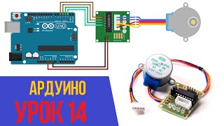 ПОДКЛЮЧАЕМ ШАГОВЫЙ ДВИГАТЕЛЬ К ARDUINO Уроки Ардуино 14 [upl. by Etnoed4]