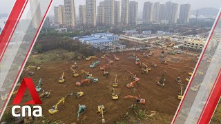 Wuhan coronavirus Timelapse of the construction of a new hospital in China [upl. by Waligore]