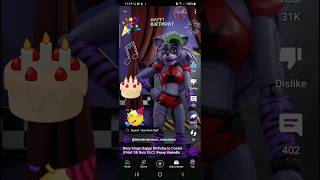 FNAF Security Breach Caseys Birthday 🥳🎉🎉🎉🎁🎂🍰 shorts 15 fnaf fnafgame roxy [upl. by Jurgen]