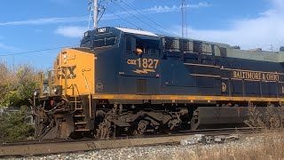 CSX I10427 with BampO Heritage Unit Leading [upl. by Myo816]