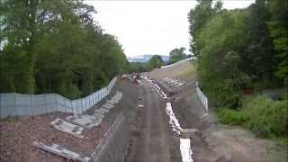 The Borders Railway  construction progress August 2014 [upl. by Bradford]