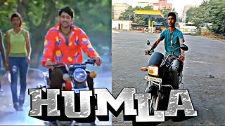 HUMLA THE WAR movie 2002 superstar Prabhas bike stunt scene spoof comedy video [upl. by Luby]