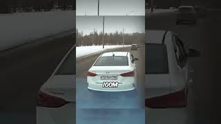 Reckless Driver Gets Instant Karma By Trucker 😨 [upl. by Ixela81]