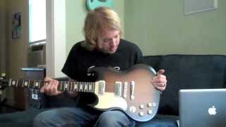 Joe Brewer reviews lefty Gibson SG 1970s Tribute Special [upl. by Gnehp]