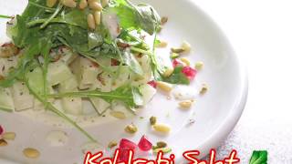 Kohlrabi Salat 🥬 schnell und schmackhaft😋سلطة اللفت الألماني مع شيف بدر👨🏻‍🍳🥗 [upl. by Sumahs887]